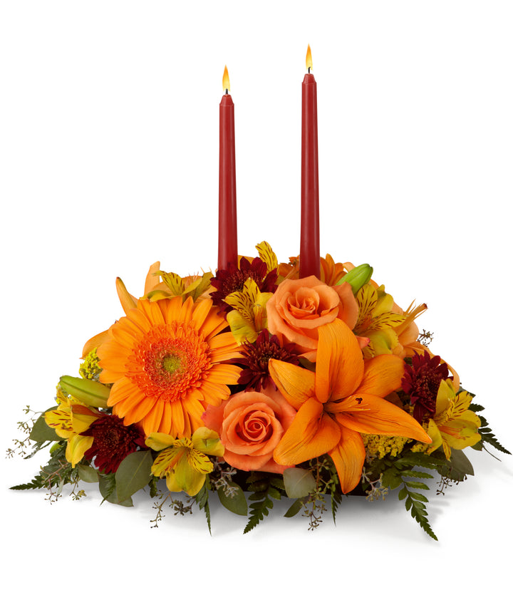 The Bright Autumn Centerpiece - Same Day Flower Delivery