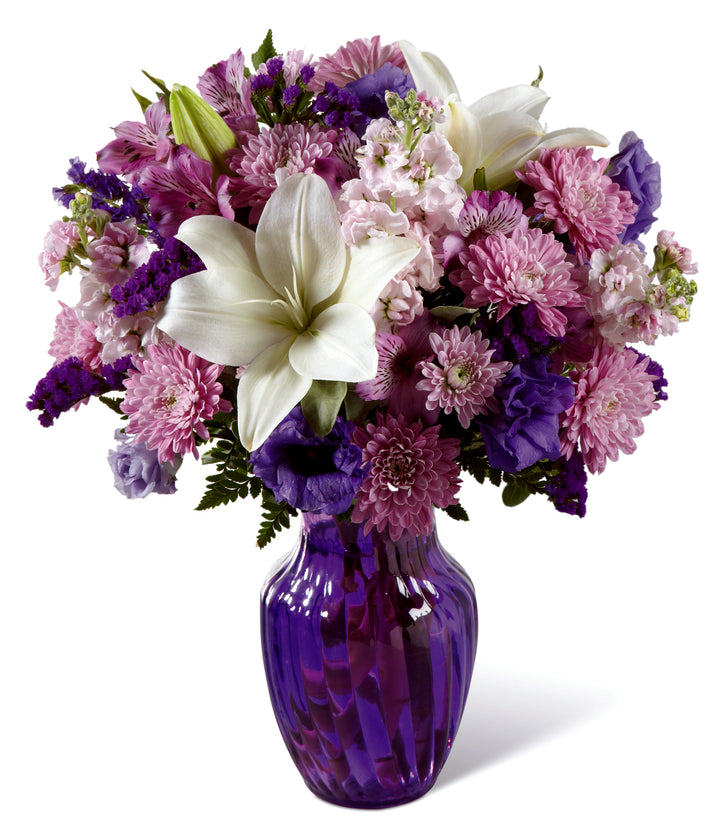 The Shades of Purple Bouquet - Same Day Flower Delivery