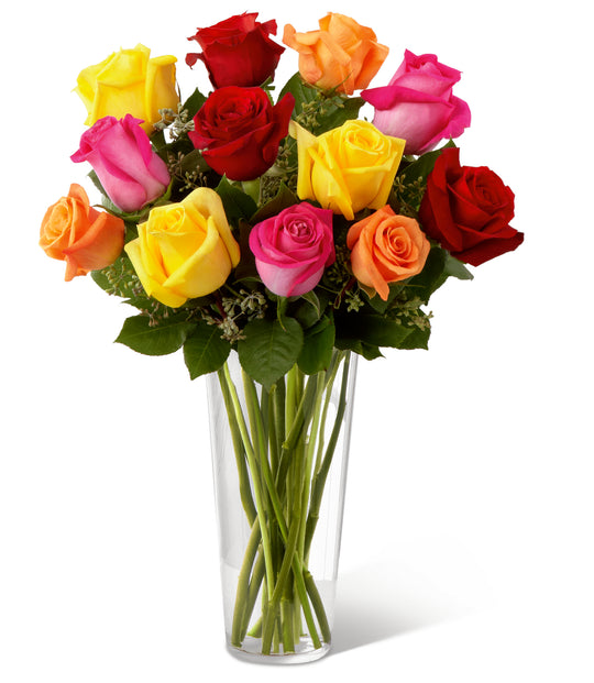 The Bright Spark Rose Bouquet - Same Day Flower Delivery