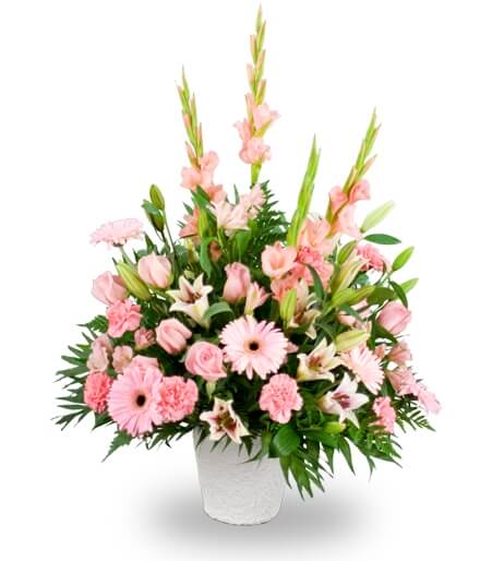 Pink and Lavender Basket - Same Day Flower Delivery