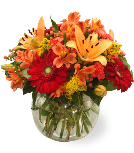 Orange Splash Bouquet - Same Day Flower Delivery