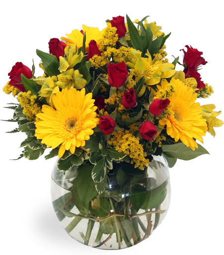 Gerbera and Rose Bouquet - Same Day Flower Delivery