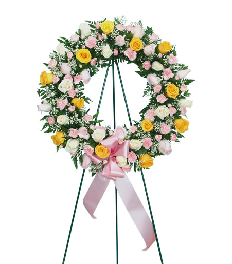 Elegance Funeral Wreath - Same Day Flower Delivery