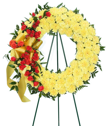 Always Remembered Flower Wreath - Same Day Flower Delivery