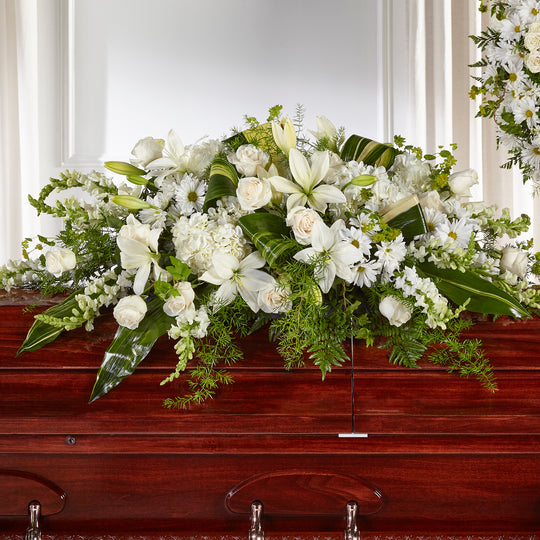 Abundance Casket Spray - Same Day Flower Delivery