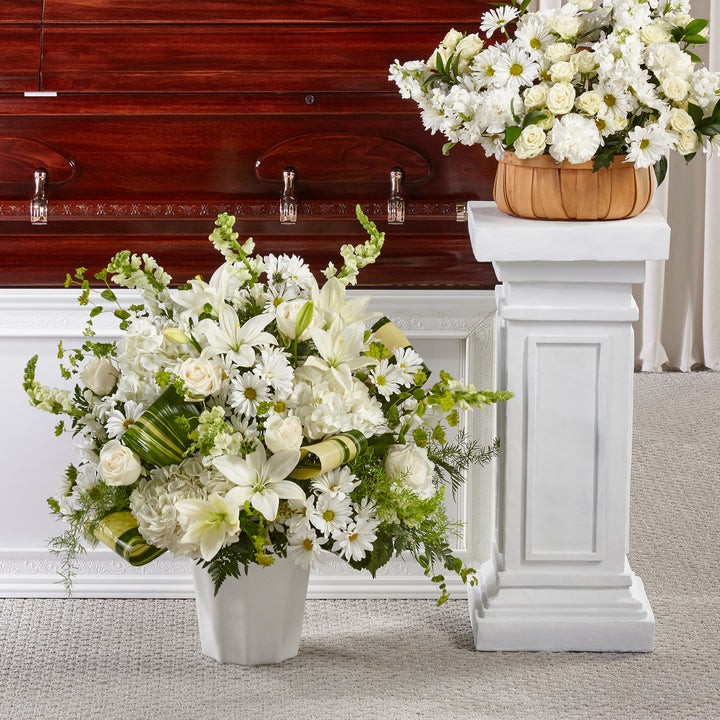 Thoughts of Tranquility Floor Basket - Same Day Flower Delivery