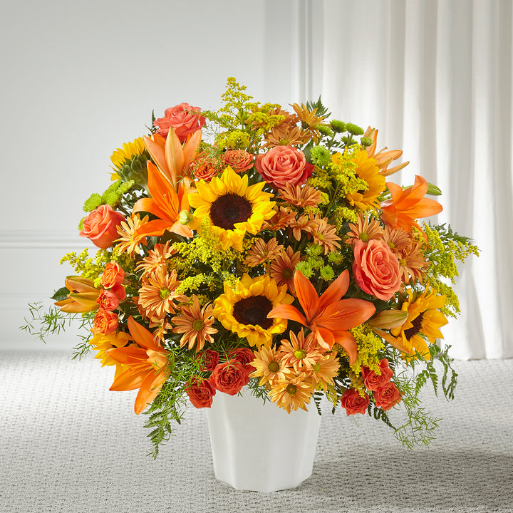 Harvest Thoughts Floor Basket - Same Day Flower Delivery