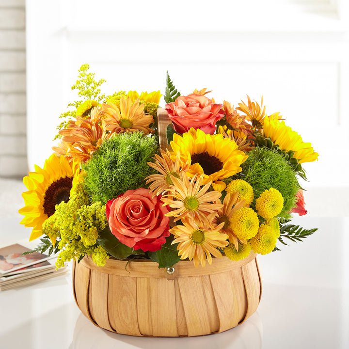 Harvest Sunflower Basket - Same Day Flower Delivery