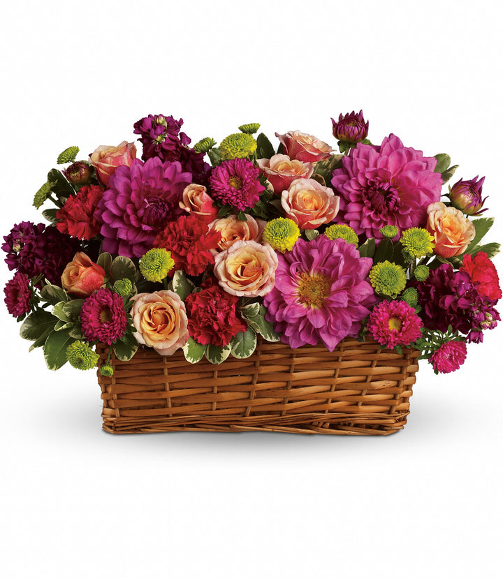 Burst of Beauty Basket - Same Day Flower Delivery