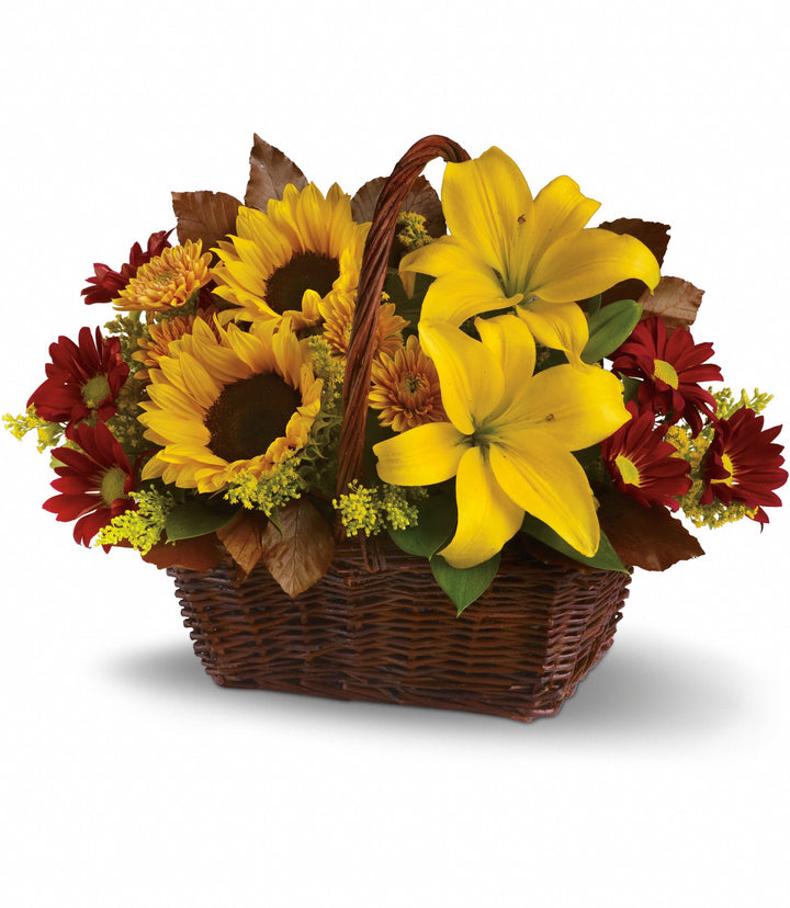Golden Days Basket - Same Day Flower Delivery