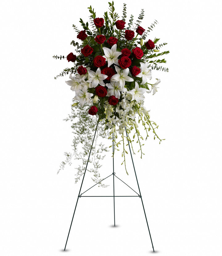 Lily and Rose Tribute Spray - Same Day Flower Delivery