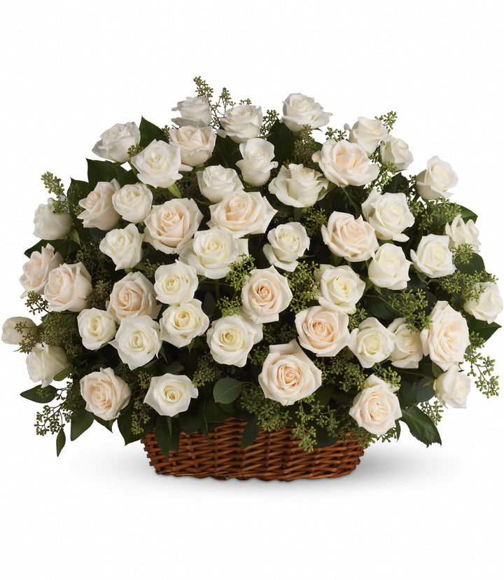 Bountiful Rose Basket - Same Day Flower Delivery