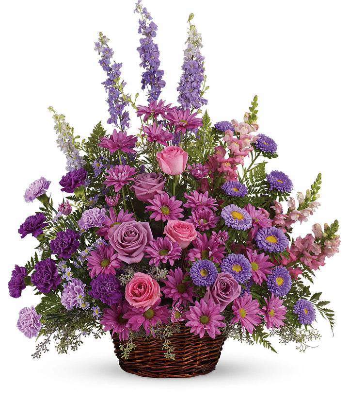 Gracious Lavender Basket - Same Day Flower Delivery