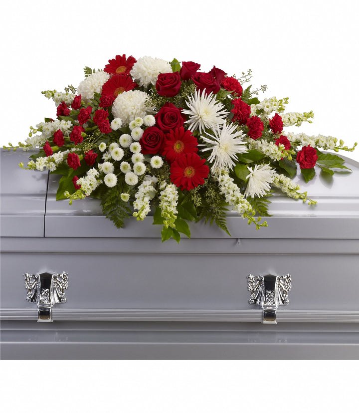 Strength and Wisdom Casket Spray - Same Day Flower Delivery
