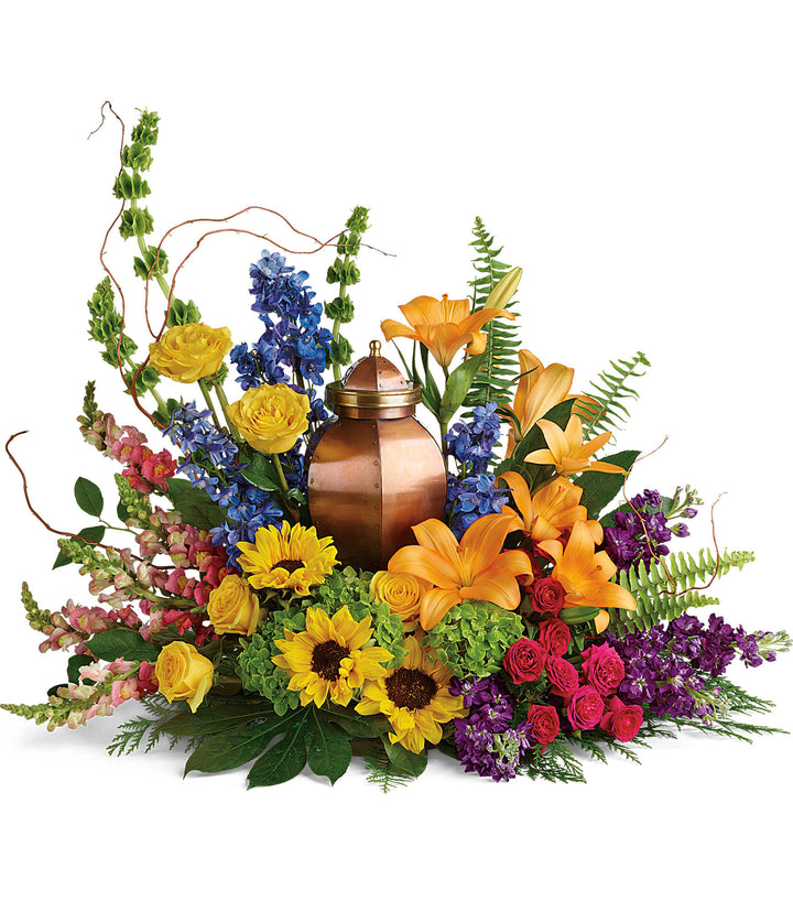 With All Our Hearts Cremation Tribute - Same Day Flower Delivery