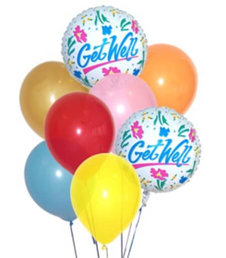 Get Well Balloon Bouquet - Same Day Flower Delivery