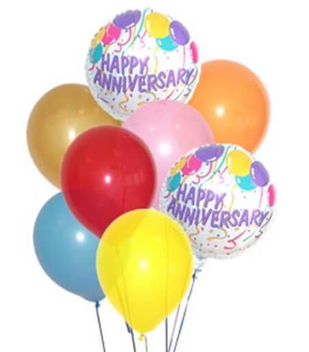 Happy Anniversary Balloon Bouquet - Same Day Flower Delivery